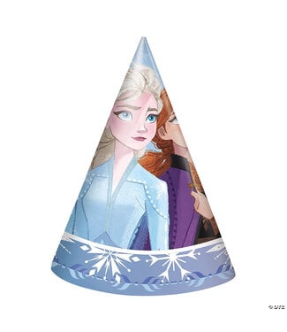 UNIQUE INDUSTRIES INC Disney’s Frozen II Elsa & Anna Cone Party Hats - 8 Pc