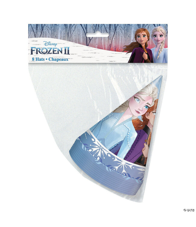UNIQUE INDUSTRIES INC Disney’s Frozen II Elsa & Anna Cone Party Hats - 8 Pc