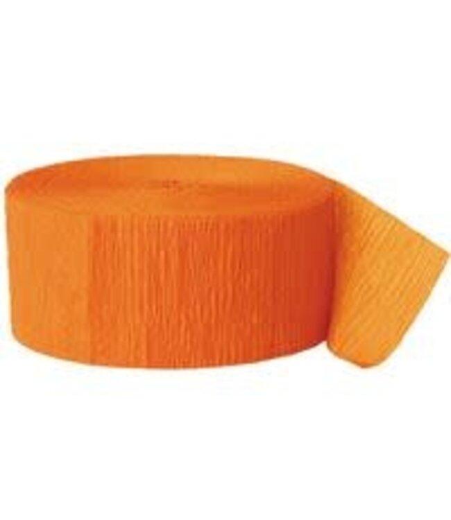 UNIQUE INDUSTRIES INC Streamers Orange 81 ft