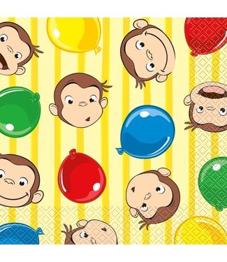 UNIQUE INDUSTRIES INC Curious George Luncheon Paper Napkins -16ct