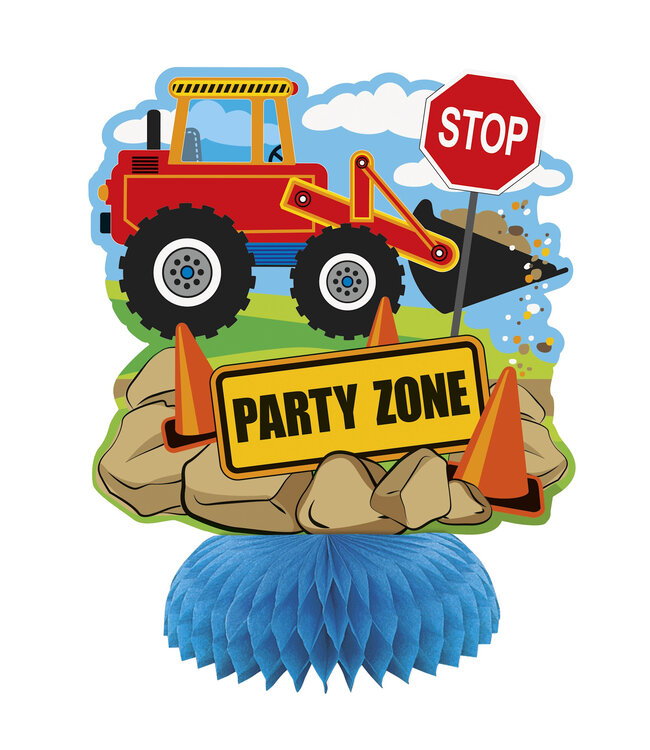 UNIQUE INDUSTRIES INC Construction Honeycomb Centerpiece (3ct)