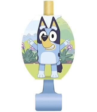 UNIQUE INDUSTRIES INC Bluey Party Blowouts - 8 Count