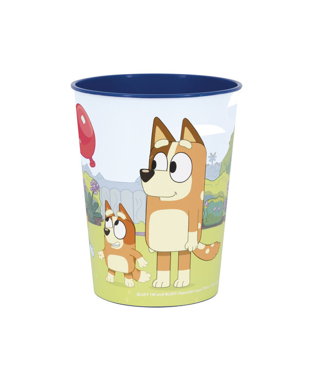 UNIQUE INDUSTRIES INC 4 1/2" 16 oz. Bluey Party Reusable Plastic Favor Tumbler