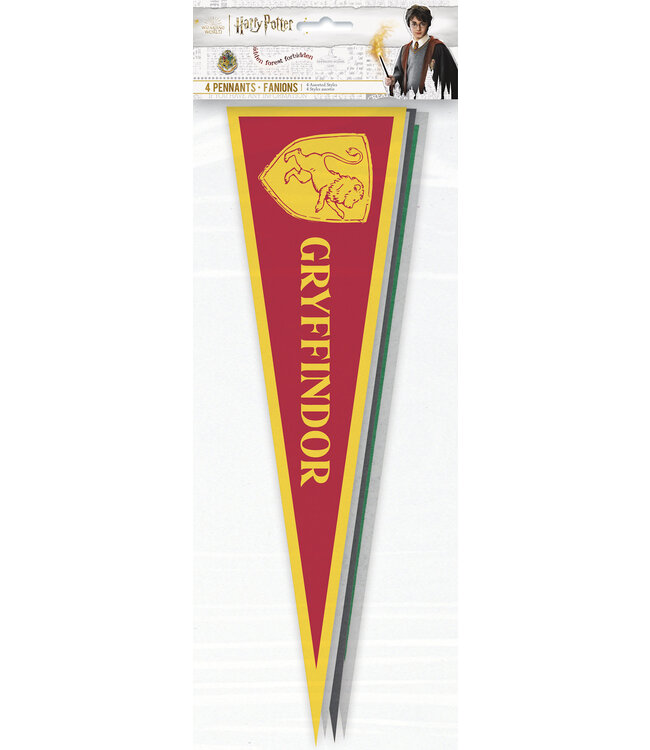 UNIQUE INDUSTRIES INC Harry Potter™ Party Pennants - 4 Pc