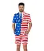 OPPO SUITS Suitmeister Summer Suit USA Flag