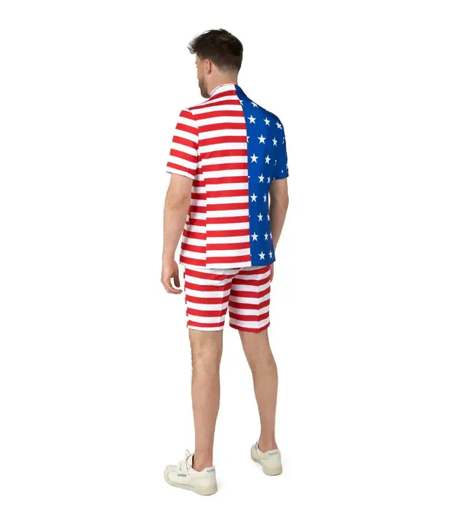 OPPO SUITS Suitmeister Summer Suit USA Flag