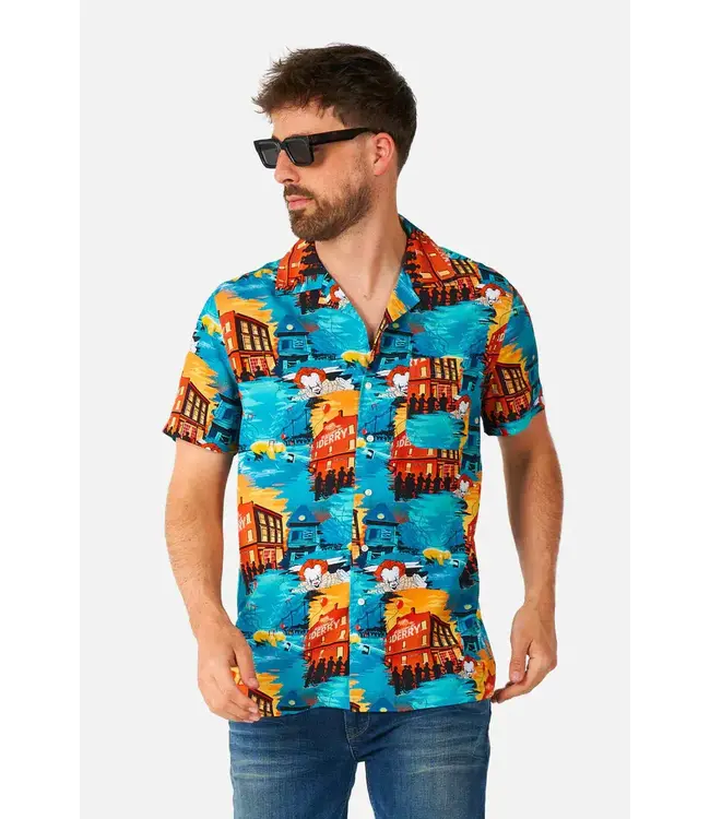 OPPO SUITS Short Sleeve Button Down Shirt IT-Pennywise
