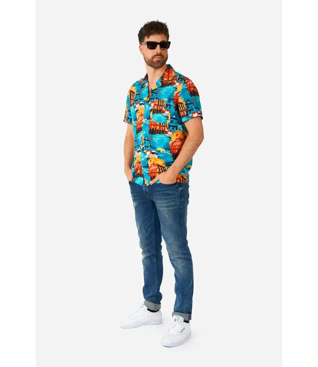 OPPO SUITS Short Sleeve Button Down Shirt IT-Pennywise