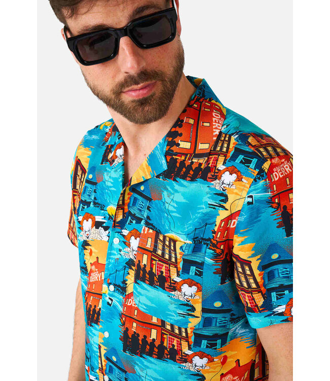 OPPO SUITS Short Sleeve Button Down Shirt IT-Pennywise