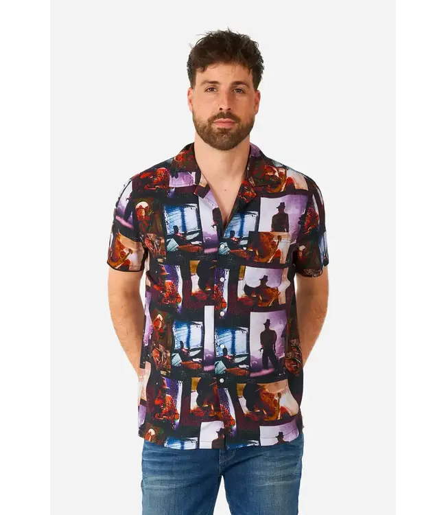 OPPO SUITS Short Sleeve Button Down Shirt A Nightmare on Elm Street