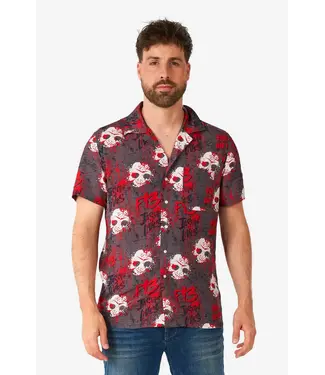 OPPO SUITS Short Sleeve Button Down Shirt Friday the 13th