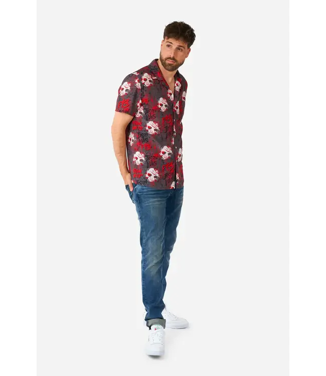 OPPO SUITS Short Sleeve Button Down Shirt Friday the 13th