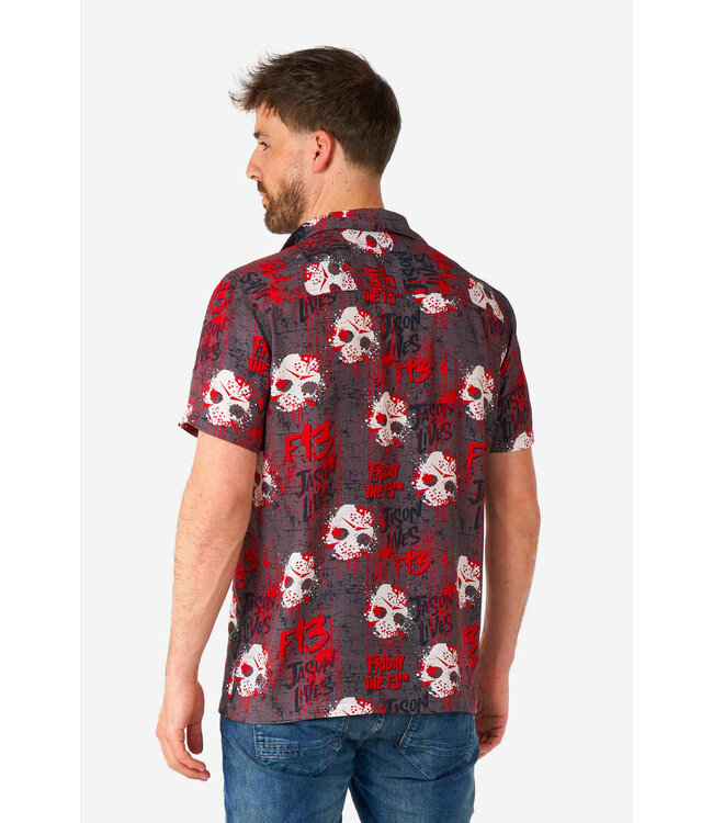 OPPO SUITS Short Sleeve Button Down Shirt Friday the 13th