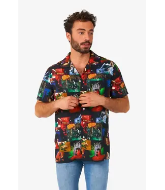 OPPO SUITS Short Sleeve Button Down Shirt Beetlejuice