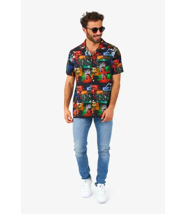 OPPO SUITS Short Sleeve Button Down Shirt Beetlejuice