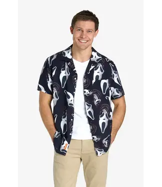 OPPO SUITS Short Sleeve Button Down Shirt Ghostface