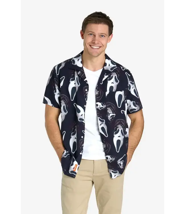 OPPO SUITS Short Sleeve Button Down Shirt Ghostface