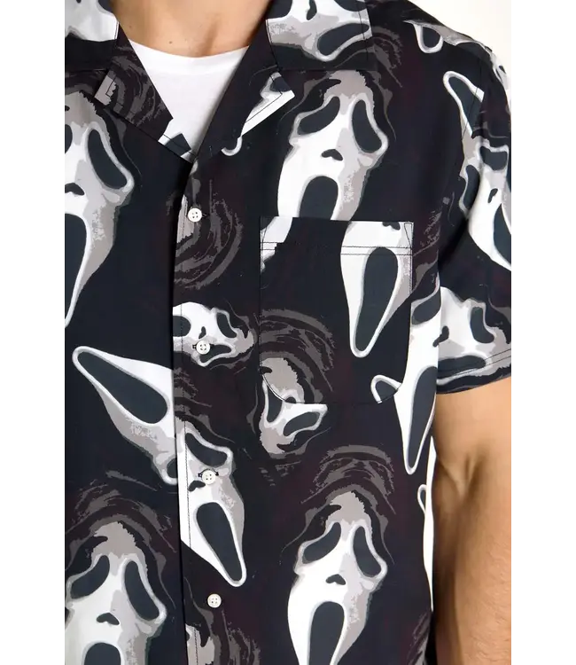 OPPO SUITS Short Sleeve Button Down Shirt Ghostface