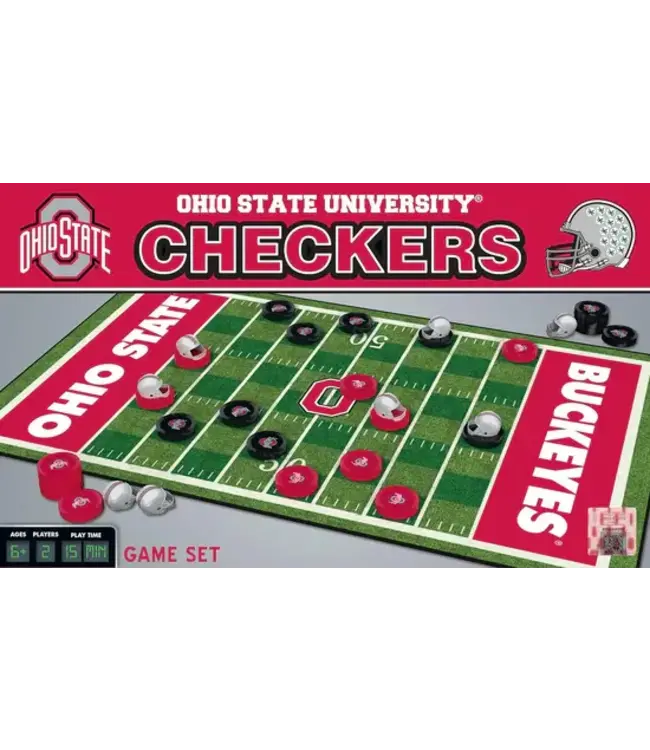 MASTERPIECES Ohio State Buckeyes Checkers Game