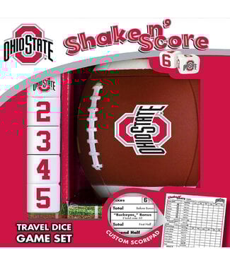 MASTERPIECES Ohio State Buckeyes Shake N Score Dice Game