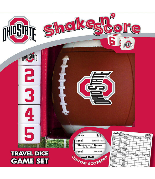 MASTERPIECES Ohio State Buckeyes Shake N Score Dice Game
