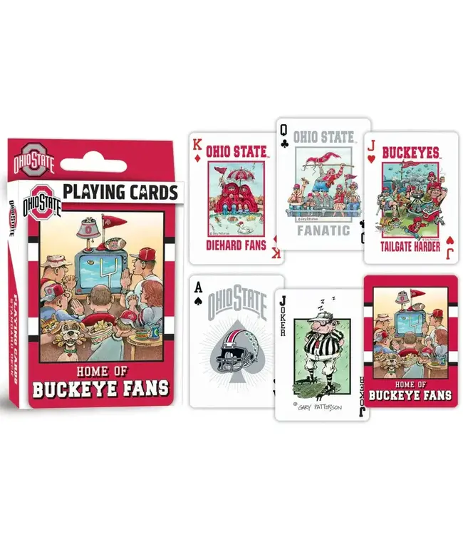 MASTERPIECES Ohio State Buckeyes Fan Deck Playing Cards - 54 Card Deck