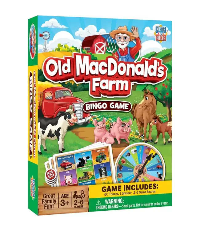 MASTERPIECES Old MacDonald's Farm Bingo Game