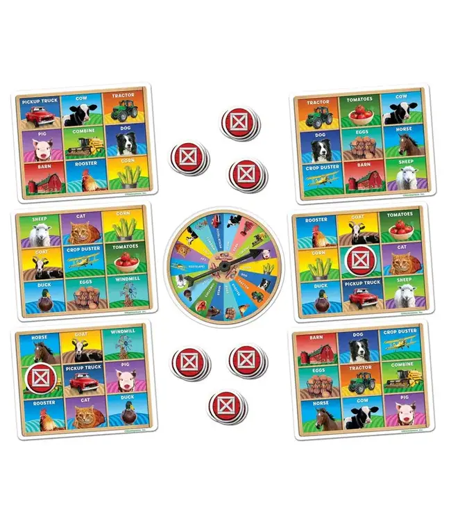MASTERPIECES Old MacDonald's Farm Bingo Game