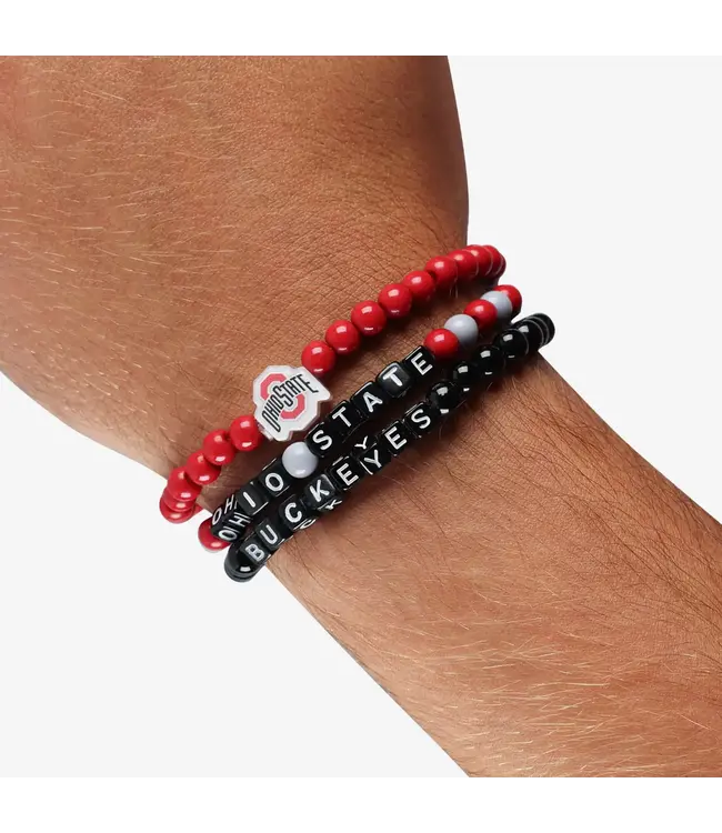 FOCO 3 pack Ohio State Friendship Bracelets