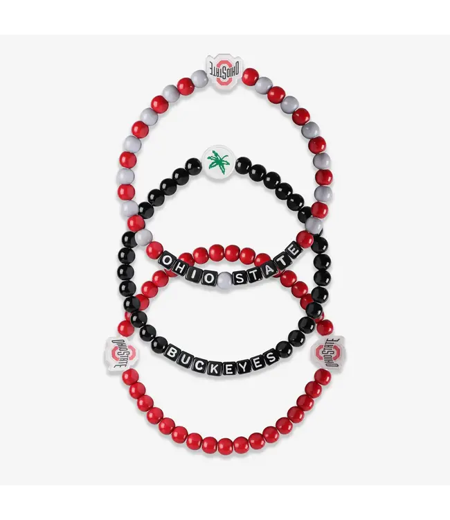 FOCO 3 pack Ohio State Friendship Bracelets