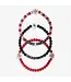 FOCO 3 pack Ohio State Friendship Bracelets
