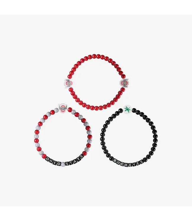 FOCO 3 pack Ohio State Friendship Bracelets