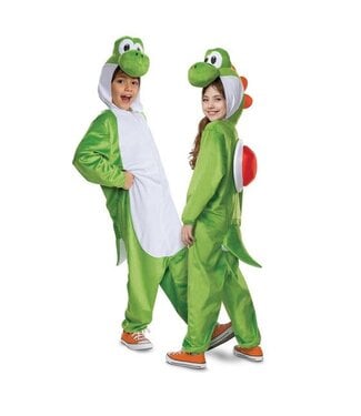 DISGUISE Super Mario Bros Child Yoshi Hooded Jumpsuit for Kids