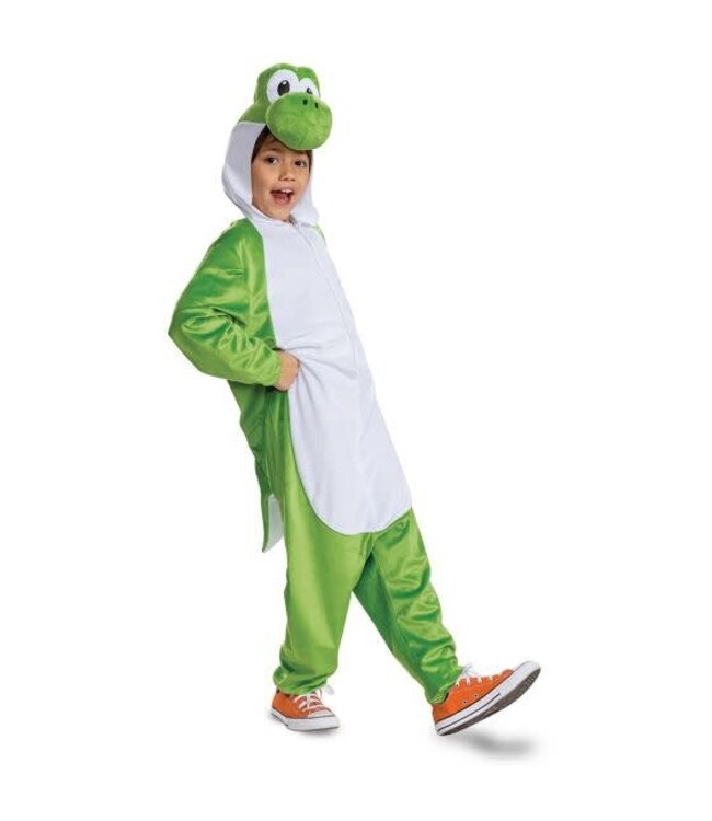 DISGUISE Super Mario Bros Child Yoshi Hooded Jumpsuit for Kids