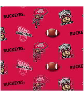 Sykel Enterprises Order By The Yard X 42inch OHIO STATE ALL OVER COTTON