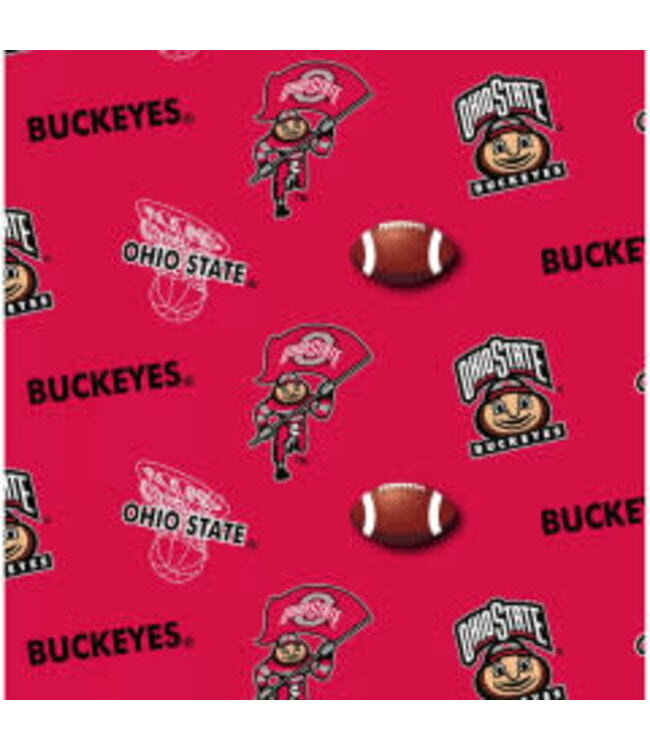 Sykel Enterprises Order By The Yard X 42inch OHIO STATE ALL OVER COTTON