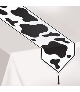 BEISTLE Printed Cow Print Table Runner