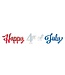 BEISTLE Foil Happy 4th Of July Streamer