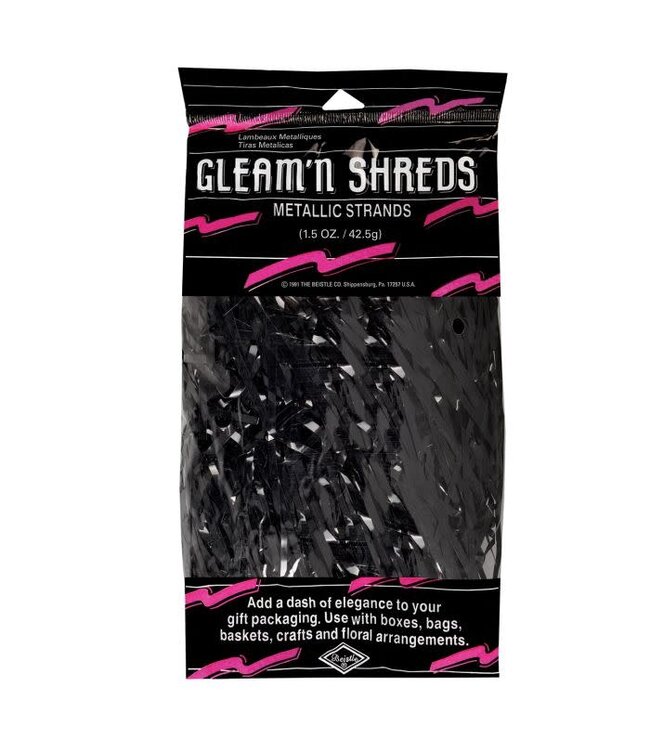 BEISTLE Gleam 'N Shreds Metallic Strands-Black