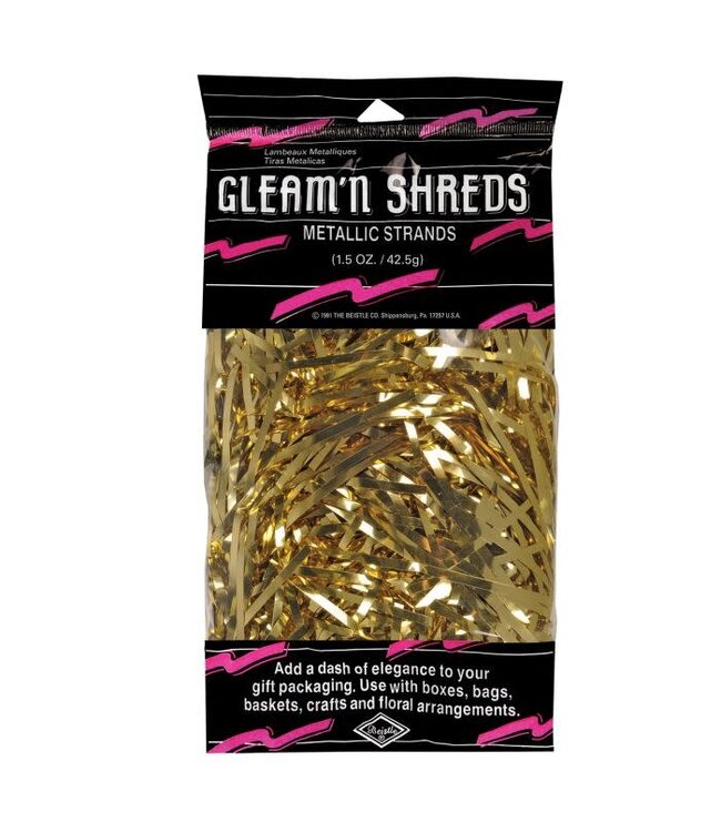 BEISTLE Gleam 'N Shreds Metallic Strands-Gold