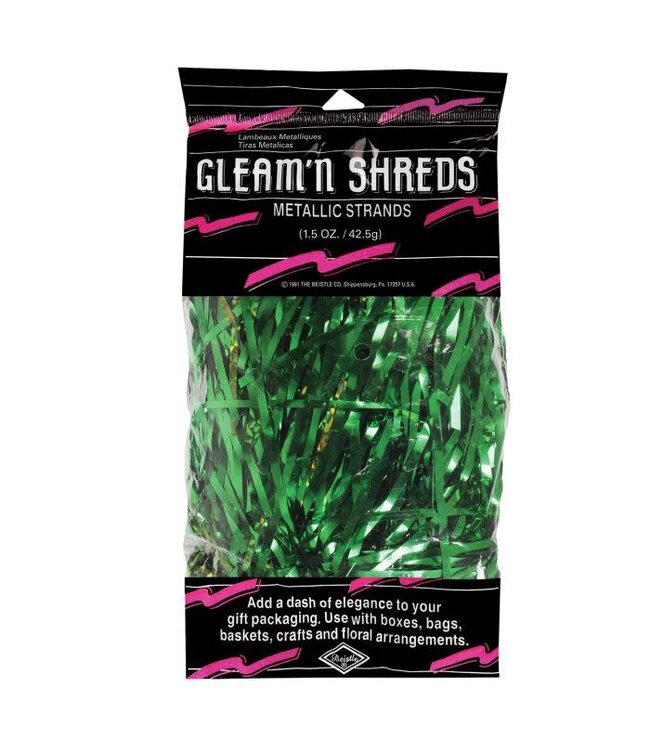 BEISTLE Gleam 'N Shreds Metallic Strands-Green