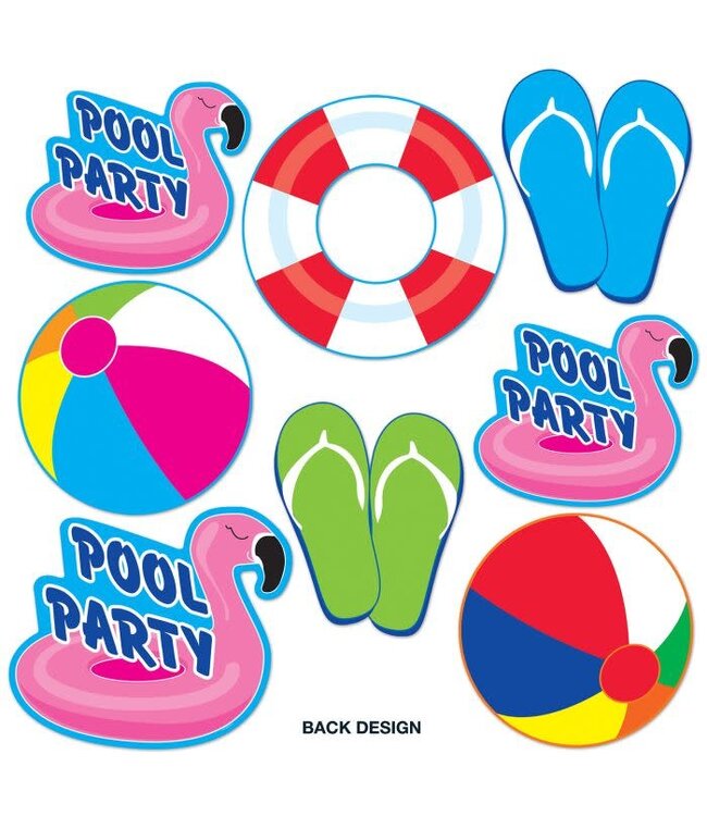 BEISTLE Pool Party Cutouts-8ct