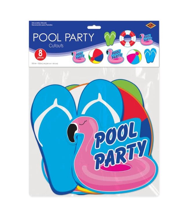 BEISTLE Pool Party Cutouts-8ct