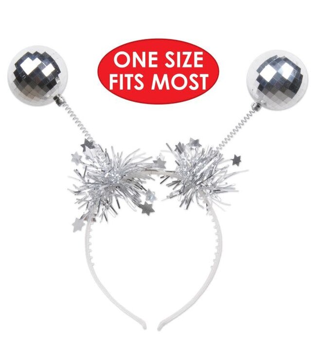 BEISTLE Silver Disco Ball Head Boppers