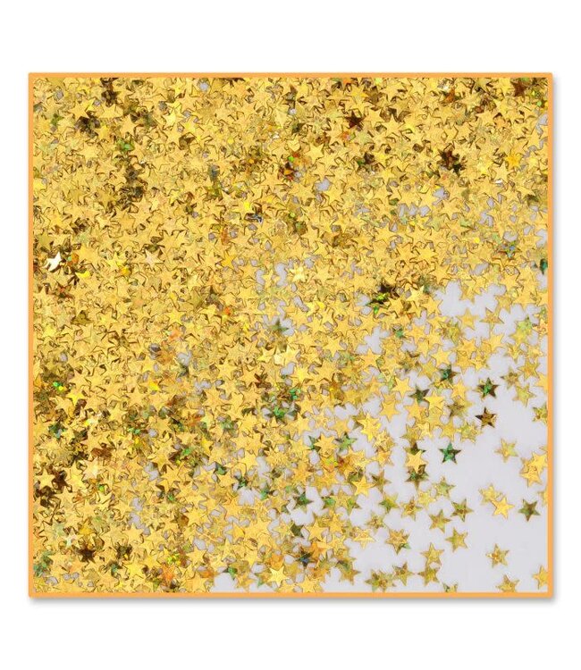 BEISTLE Gold Holographic Stars Confetti