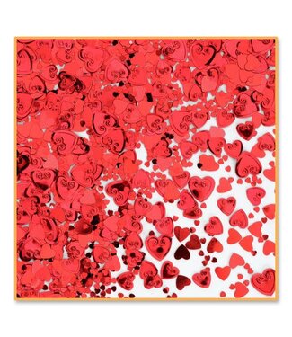 BEISTLE Red Hearts Confetti
