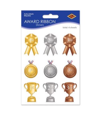 BEISTLE Award Ribbon Stickers