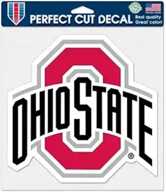 WINCRAFT Ohio State Buckeyes OSU NCAA 8" X 8" Color Die-Cut Decal