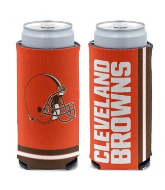 WINCRAFT Cleveland Browns 12 oz Orange Slim Can Cooler Holder