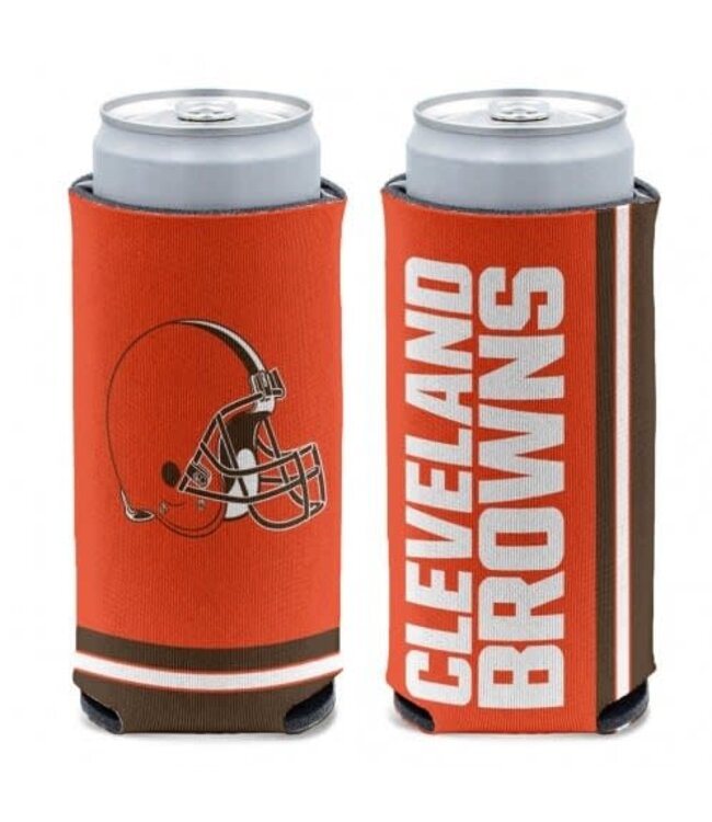 WINCRAFT Cleveland Browns 12 oz Orange Slim Can Cooler Holder